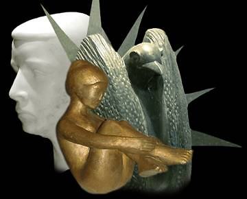 montage de 3 sculptures de Tajana